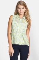 Thumbnail for your product : Mimichica Mimi Chica High/Low Peplum Shell (Juniors)