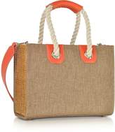 Thumbnail for your product : Rodo Linen and Wicker Midollina Tote Bag