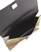 Thumbnail for your product : Proenza Schouler Large Metallic Lunch Bag Clutch, Silver/Gold