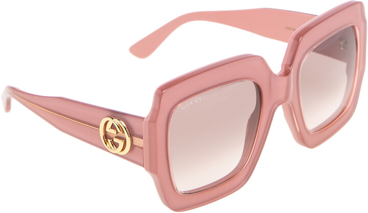 Gucci Pink GG0178S Oversized Square Sunglasses - ShopStyle