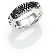 Thumbnail for your product : David Yurman Pavé Band Ring with Black Diamonds