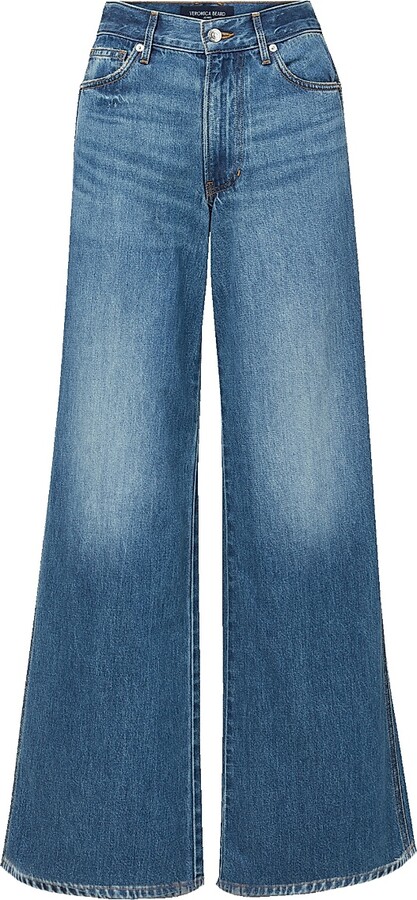 Veronica Beard Women's Kasey Mid-Rise Wide-Leg Jeans - City Stroll - Size 24
