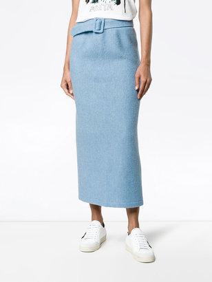 Jour/Né long belted knit maxi skirt