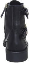Thumbnail for your product : Office Accomplice Lace Up Buckle Boots Black Leather Gold Hardware