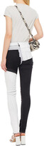 Thumbnail for your product : Rick Owens Tyrone Distressed Coated Patchwork Mid-rise Skinny Jeans