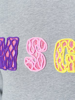 Thumbnail for your product : MSGM logo embroidered jumper