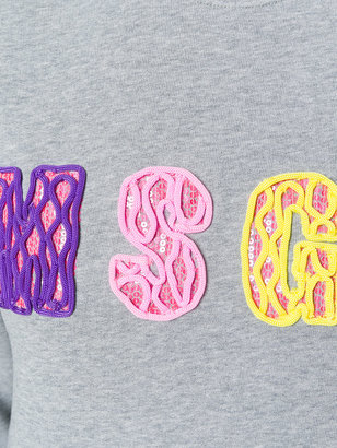 MSGM logo embroidered jumper