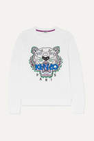 Thumbnail for your product : Kenzo Embroidered Cotton-jersey Sweatshirt - White