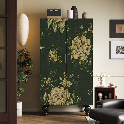 East Urban Home Household multifunction bedroom French wardrobe