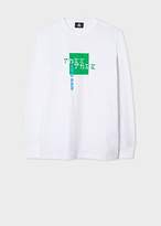 Thumbnail for your product : Men's White Large Red Ear Box Print Long-Sleeve T-Shirt