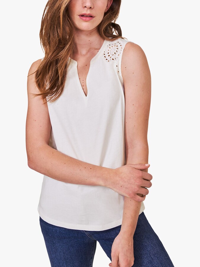 ladies cotton vest tops uk