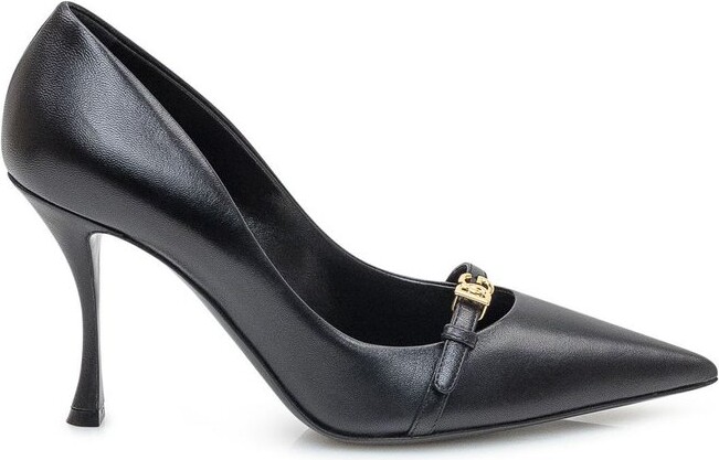 Dolce & Gabbana Logo Plaque Pointed Toe Pumps