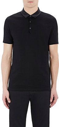 Lanvin Men's Piqué Polo Shirt-Black