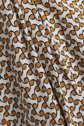 Hofmann Copenhagen Marisa Twist-front Printed Woven Mini Dress