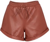 Thumbnail for your product : ZEYNEP ARCAY Leather shorts