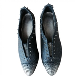 Thumbnail for your product : Zadig & Voltaire Black Exotic leathers Flats