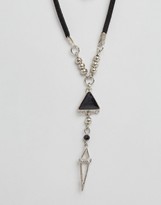 Thumbnail for your product : ASOS Studded Multirow Bolo Choker Necklace