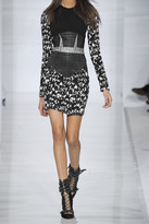 Thumbnail for your product : Antonio Berardi Paneled jacquard, cloqué, crepe and satin mini dress