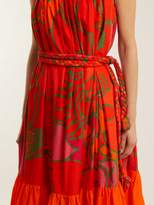 Thumbnail for your product : Rhode Resort Lea Floral Print Cotton Dress - Womens - Orange Print