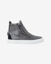 Thumbnail for your product : Giuseppe Zanotti Exclusive Stamped Snake Leather Zipper Sneaker