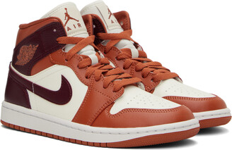 nike jordan white and orange