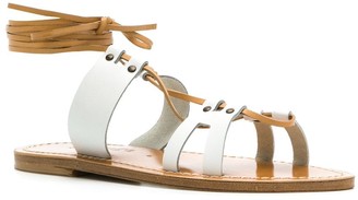 Solange Multi-Strap Ankle Tie Sandals