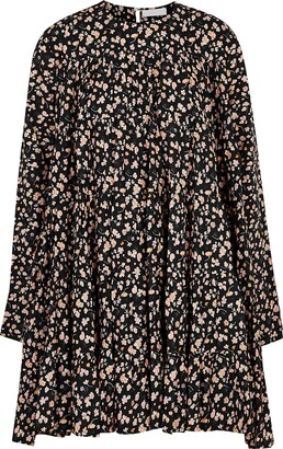 Merlette New York Soliman Floral-print Tiered Cotton Dress