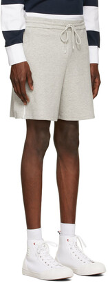 Thom Browne Grey Milano Seamed-In 4-Bar Shorts
