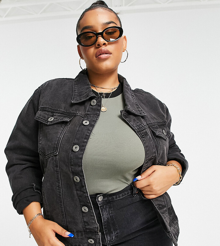 Plus Size Denim Jackets For Women | Shop the world's largest collection of  fashion | ShopStyle UK