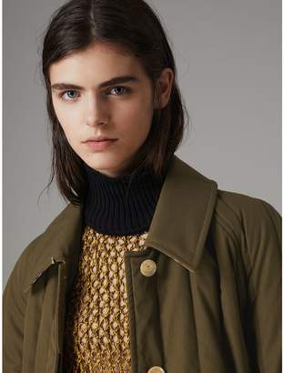 Burberry Quilted Tropical Gabardine Car Coat