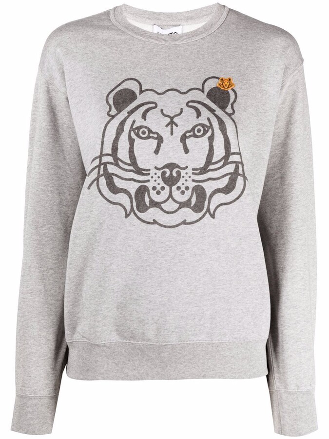 Kenzo Gray Women's Sweatshirts & Hoodies | Shop the world's largest  collection of fashion | ShopStyle