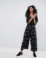 Thumbnail for your product : Monki Dark Floral Printed Jumpsuit