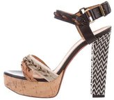 Thumbnail for your product : Lanvin Leather Platform Sandals