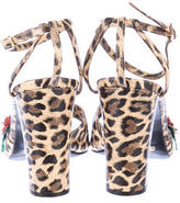 Thumbnail for your product : Dolce & Gabbana Leopard Print Sandals