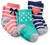 Thumbnail for your product : Carter's 3-Pack Print Socks