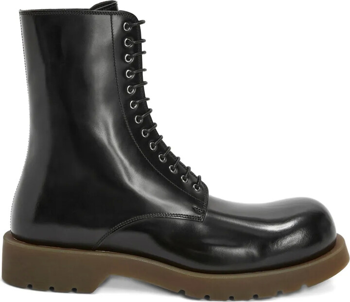 Jil Sander Studded Leather Half Boots - ShopStyle