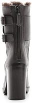 Thumbnail for your product : Tory Burch Broome Combat Boots with Shearling Lining