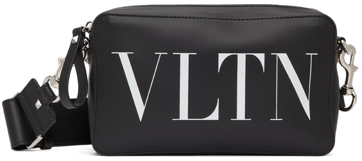 Valentino Black and White Valentino Garavani VLTN Crossbody Bag Valentino  Garavani