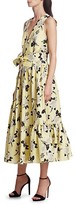 Thumbnail for your product : Erdem Mimosa Rosemont Wallpaper Sleeveless Belted Dress