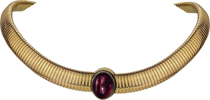 Retro Chic Yellow Gladiator Necklace