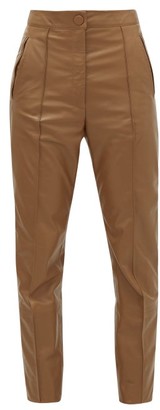 Petar Petrov Hogan Slim-fit Leather Trousers - Brown