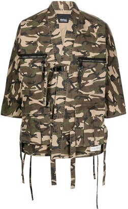 Mostly Heard Rarely Seen Camouflage-Print Utility Jacket