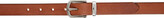 Thumbnail for your product : Maximum Henry Brown Slim Standard Solid Keeper Belt