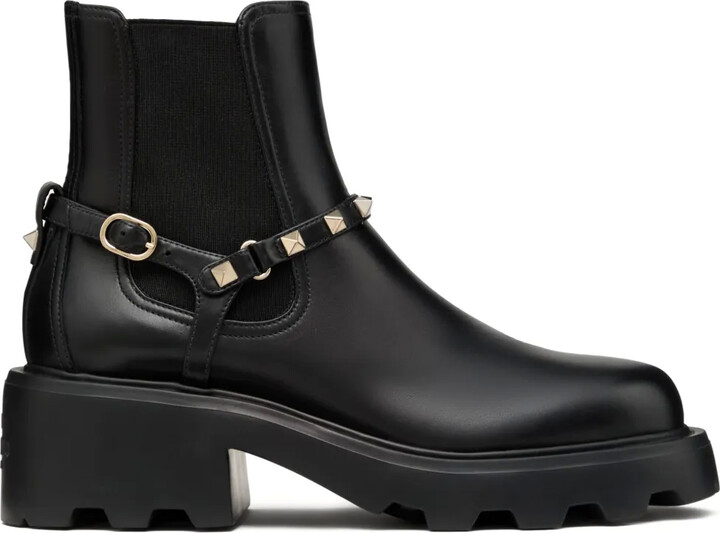 Valentino Garavani 55mm Rockstud Beatle boots