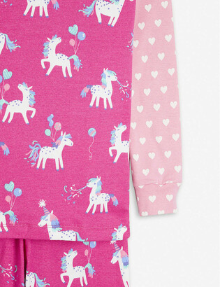 Hatley Party Pony-print organic cotton pyjama set 2-10 years