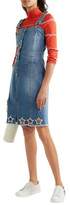 Thumbnail for your product : Sjyp Embroidered Cutout Denim Dress