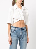 Thumbnail for your product : In The Mood For Love cropped sequin Frey top
