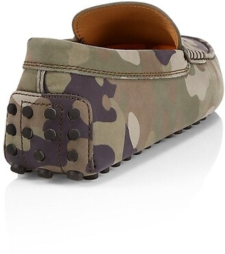 Tod's Camouflage Moccasin Loafers - ShopStyle