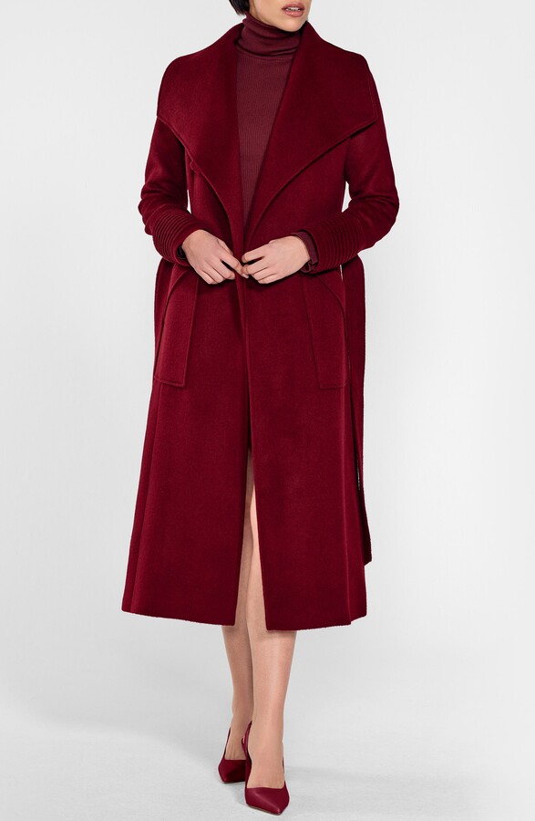 Sentaler Shawl Collar Alpaca & Wool Longline Coat