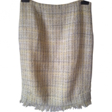 Thumbnail for your product : Paul Smith Yellow Tweed Pencil Skirt